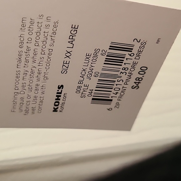 SO BRAND WOMENS JUNIOR PLUS SIZE BLACK CORDOROY JUMPER / PENAFORE DRESS SIZE XXL - Picture 5 of 16